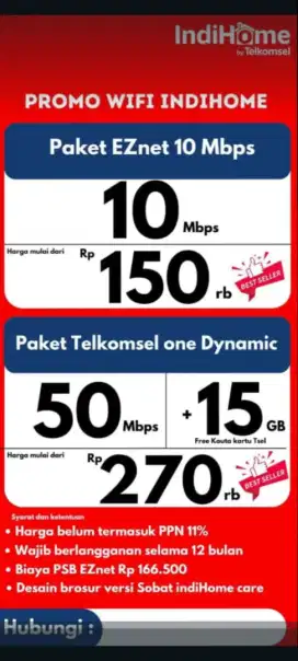 indihome bandung Lsng Aktif internet wifi tv tlp Ruko Kontrakan kost