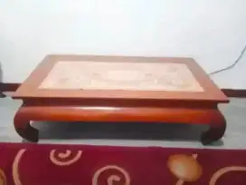 Meja tamu kayu jati