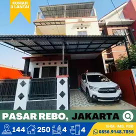 Rumah dijual Murah 3 Lt. Pasar Rebo, Jakarta Timur Dekat Mal Cijantung
