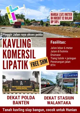 TANAH KAVLING DEKAT POLDA BANTEN
