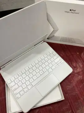 magic keyboard ipad pro 12.9inci gen 3/4/5 white fullset