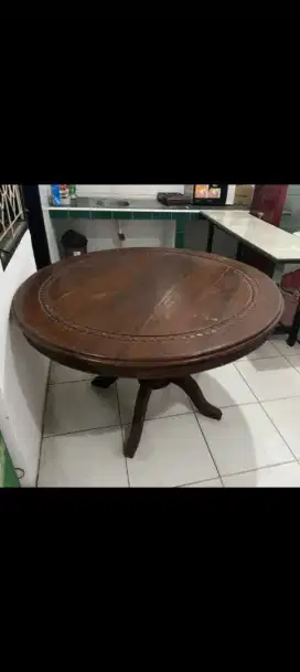 Meja Jati ukiran Besar Ukiran