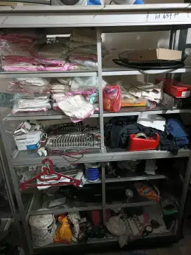 Steling rak kaca besar tingkat