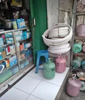 Service AC dan bongkar pasang AC, kulkas, mesin cuci, pompa air