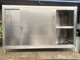 JUAL RUGI MEJA RAK KABINET STAINLESS STEEL 304
