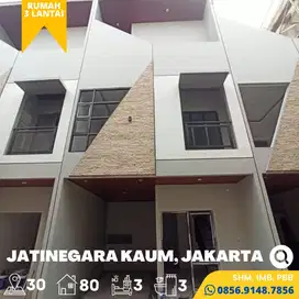 Rumah dijual 3 Lt. Jatinegara Kaum, Jakarta Timur Dekat Tol Rawamangun
