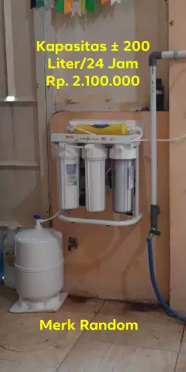 Mesin Pengolahan air minum kapasitas 200L/Hari
