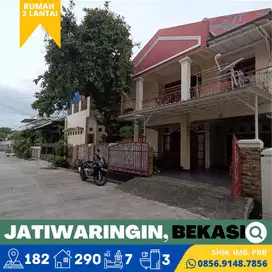 Rumah dijual 2Lt. Murah jatiwaringin, Bekasi Dekat LRT Jatibening, SHM