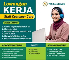 Dibutuhkan Staff Customer Care Office