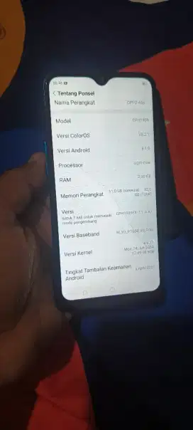 Oppo A5s Ram 2/32 Jaringan 4G LTE Mesin Normal Jaya