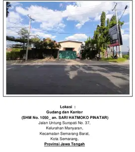 Dijual ex kantor Jl Untung Suropati No 37