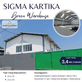 Gudang industri Sigma Kartika Gunung Sindur Serpong Harga terbaik