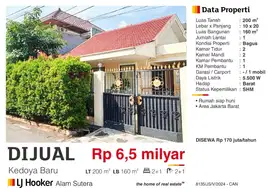 Rumah Kedoya Baru daerah jakarta barat