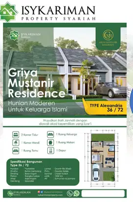 Rumah Syariah dekat Stasiun Kereta Lemah Abang