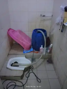 Pendorongan kloset mampet