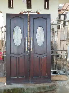 Bismillah jual cepat pintu kupu tarung fullset daun jendela