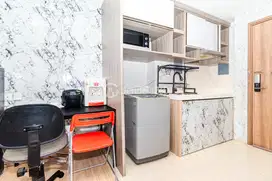 Studio Apartment with City View at Skandinavia TangCity Apartment