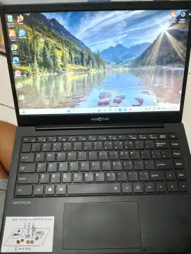 Leptop advan kondisi sangat bagus