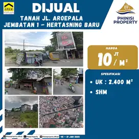 DIJUAL Kavling besar di Jalan Aroepala Hertasning Baru