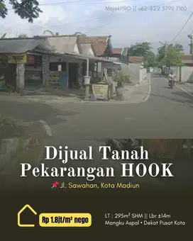 TANAH PEKARANGAN POSISI STRATEGIS DEKAT BLUDER COKRO