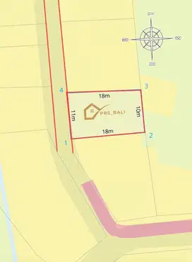 DIJUAL TANAH KEMENUH UBUD ZONA KUNING