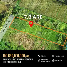 Prime Real Estate: Riverside Plot for Sale in Serene Kedungu, Bali