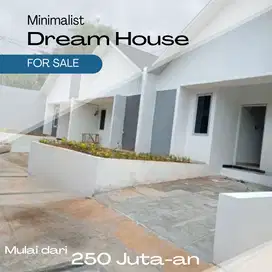 Rumah cluster minimalis 2 kamar akses strategis dekat jalan utama
