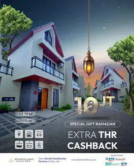 TINGGAL 1 UNIT RUMAH 2 LANTAI COLOMADU SCANDINAVIAN
