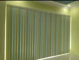 Tirai dan gorden vertical blind gorden kantor dan gedung