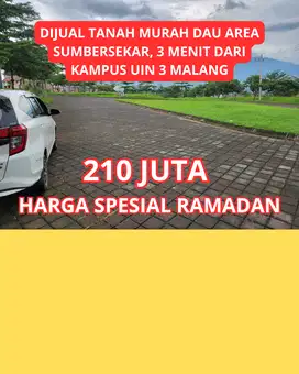 TANAH MURAH AREA SUMBERSEKAR DAU MALANG