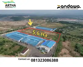 Dijual kavling industri siap bangun dengan izin B3 luas 5,6Ha AHI