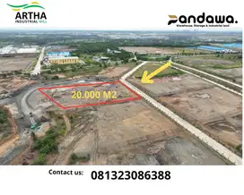 Dijual kavling industri siap bangun 2 Ha Kawasan Artha Hill
