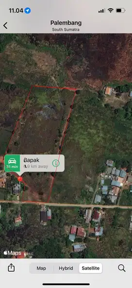 Tanah murah dijual di Tanjung Barangan pinggir jalan
