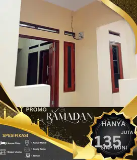 Rumah murah 2 kamar siap huni mulai dari 135 jutaan dilokasi strategis