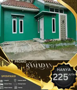 Rumah murah siap huni 2 kamar bebas banjir hanya 225 jutaan