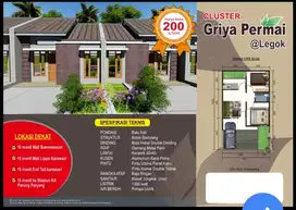 Rumah baru termurah free biaya surat dekat gading Serpong