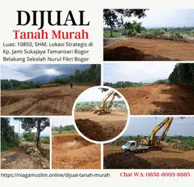 Dijual tanah samping nurul fikri taman topi Sukajadi Tamansari Bogor