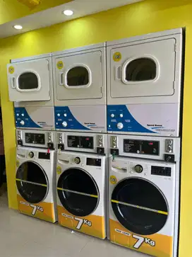 TERIMA BERES!! PAKET USAHA LAUNDRY KOIN 3 STACK