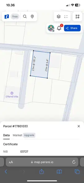 Dijual Tanah Murah Lokasi Strategis Jl Blong Bidadari, Puri Gading