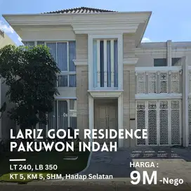 Rumah baru Gress 2 lantai di Lariz Golf Residence Pakuwon indah