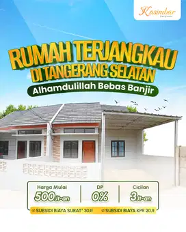 Rumah Syariah Terjangkau di Tangerang Selatan Lokasi Premium