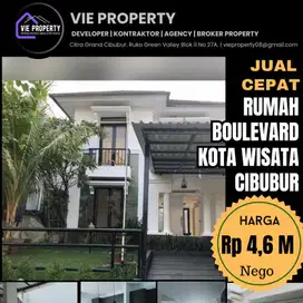 Rumah cantik siap huni boulevard kota wisata