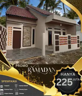 Rumah murah 2 kamar desain modern bebas banjir mulai dari 200 jutaan