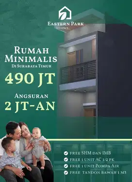 Rumah Baru 2 Lantai Di Eastern Park Regency Surabaya