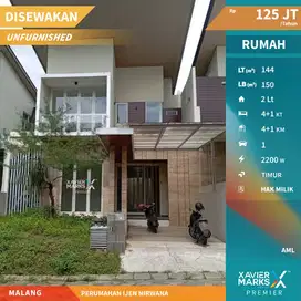 Disewakan Rumah Modern Minimalis di Ijen Nirwana Malang