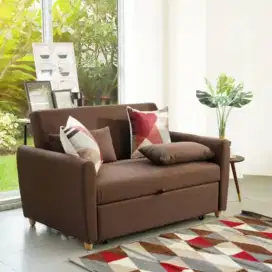Selma Laguna Sofa Bed Fabric - Cokelat