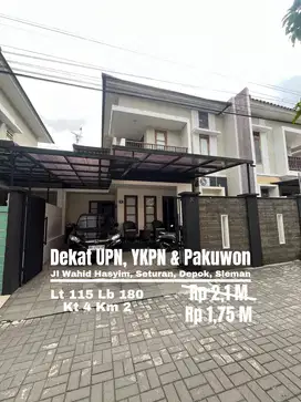 Rumah dekat UPN YKPN dan Pakuwon mall jl wahid Hasyim Seturan