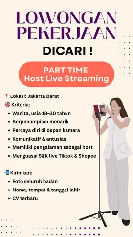 PART TIME  Host Live Streaming