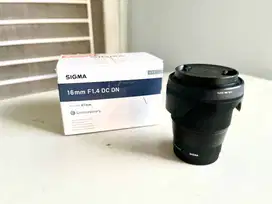 LENSA SIGMA 16MM F1.4 DC DN SECOND LIKE NEW