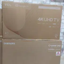 Smart android goigle tv 43 inch tcl sharp Samsung layar 4K